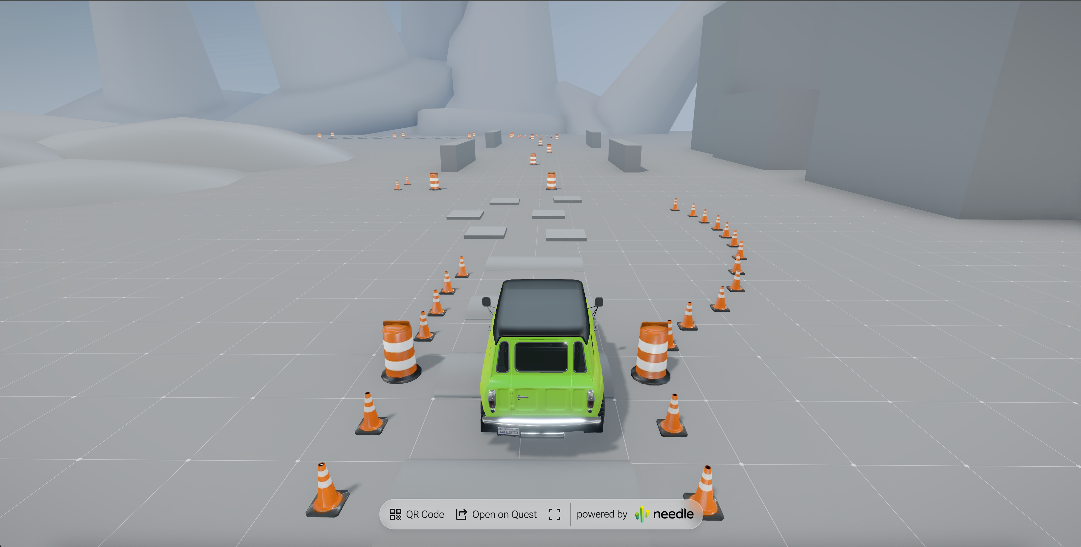 3D driving test simulator for licensing exam preparation and driver education programs